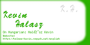 kevin halasz business card